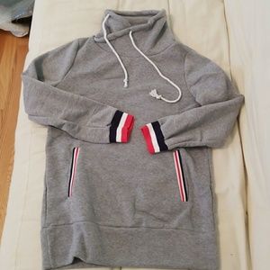 Cross cowl neck sweatshirt